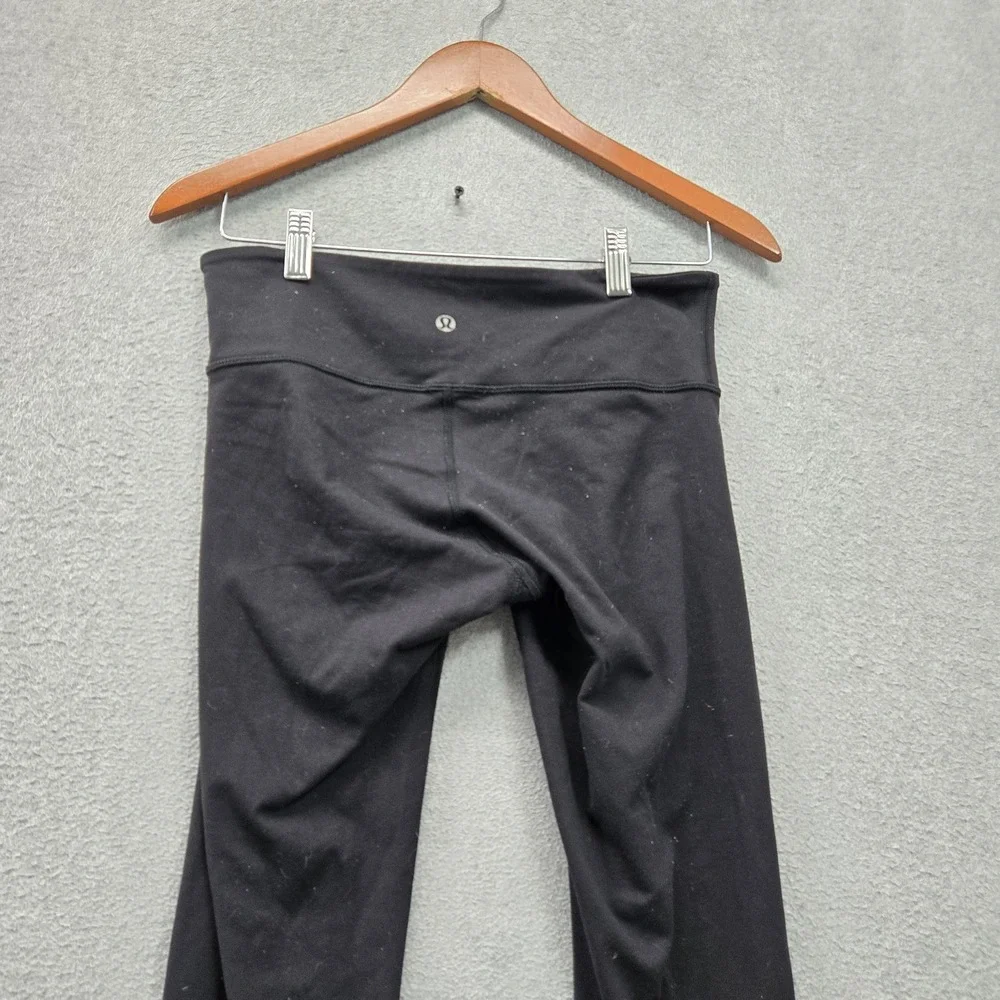 Lululemon Women Activewear Pants 6 Black Yoga Legging Mid Rise Slim 29